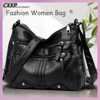 CXXP หนังพียู กระเป๋าสะพายไหล่แบบสั้น เรโทร นุ่มนุ่มๆ กระเป๋า Crossbody วัยกลางคนและวัยชรา ของขวัญสำหรับแม่ กระเป๋าผ้าช็อปปิ้ง ผู้หญิงผู้หญิงผู้หญิง