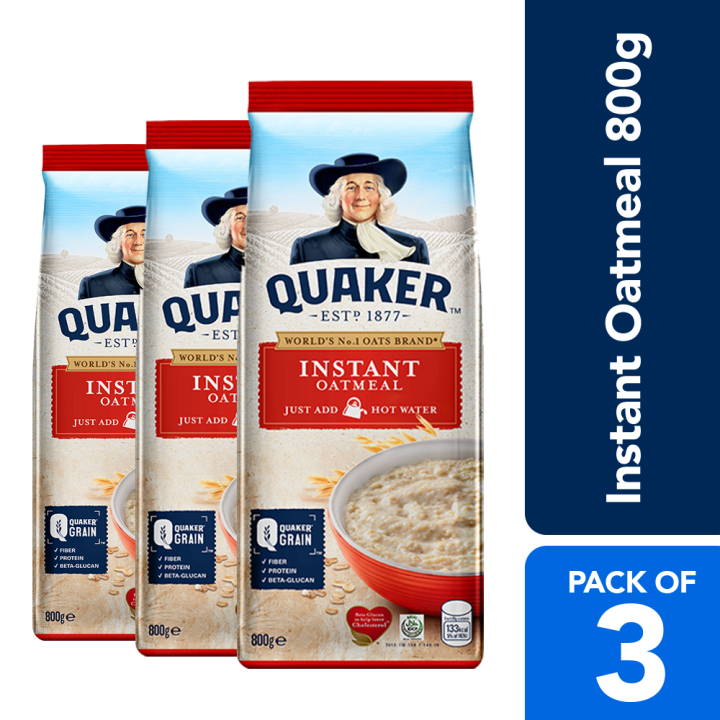 Quaker Instant Oatmeal 800g (Pack of 3) | Lazada PH