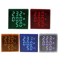 【LZ】۩№  LED Digital Voltímetro e Amperímetro Tensão Atual Medidor Amperímetro Luzes de Sinal HZ Volt Amp Tester AC 60 V 500V 1-100A 220V