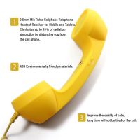 3.5mm Universal Phone Telephone Radiation proof Receivers Cellphone Handset Classic Headphone MIC Microphone