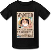 Anime One Piece Pirates Wanted Posters Luffy Mens Limited Edition T-Shirt