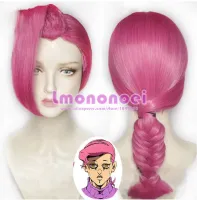 Anime Jojo Bizarre Adventure Vinegar Doppio Heat Resistant Cosplay Costume Hairwear Wig+Wig Cap