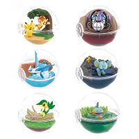 TAKARA TOMY Pokemon Anime Figures Snivy Lampent Marshtomp Dolls Infernape Model Toy Decorations Action Figure Children Toys