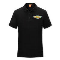 Chevrolet โลโก้รถยนต์4S Shop โปโลแขนสั้น Polo เสื้อยืดแขนสั้น Super Fire CEC สำหรับทั้งหญิงและชายขนาดใหญ่โลโก้ปัก