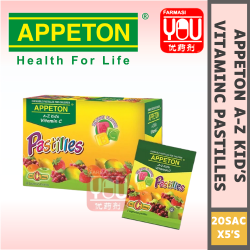 APPETON AZ KID'S VITAMINC PASTILLES (1SACHET OR 20 SACHETS X 5