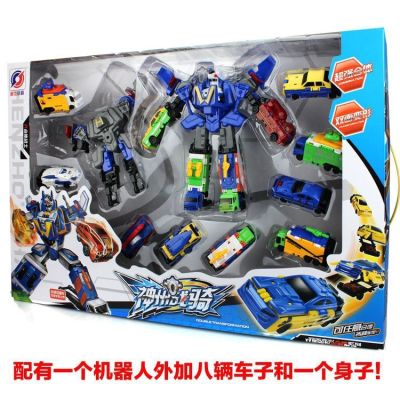 [COD] [Big gift box] Six-in-one deformation double-sided autobot fit robot disassembly and assembly of childrens toy
