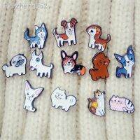 Daisies 1PC Women Animal Shape Dress Brooches Pins Chic Charming Corgi Bullfighting Chihuahua Dog Enamel Statement Jewelry