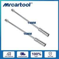 MRCARTOOL หัวเทียนซ็อกเก็ต14มิลลิเมตร/16มิลลิเมตรหัวเทียน360องศาหมุนบางผนังแม่เหล็กหัวเทียนซ็อกเก็ต3/8 "ไดรฟ์ X 12" ความยาวรวม (Cr-V เหล็ก)