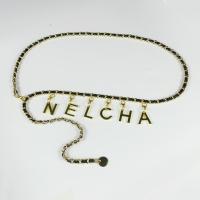 Womens Luxury Designer Waist Chain Long Belt Metal NELCHA Letters Adjustment for Jeans Sweater Coats Dress Fashion Party Gifts