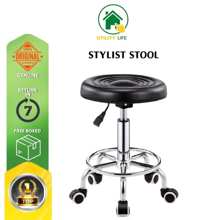 Hydraulic Stool Chair Round Adjustable Stool For Office SPA Stylist