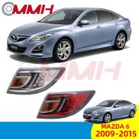 For Mazda 6 Mazda6 tail lamp 2009-2015 เสื้อ​ไฟท้าย ไฟท้าย​แต่ง ไฟท้ายไฟเบรค​ ไฟเลี้ยว Taillamp Taillight ไฟท้าย​ พร้อมทับทิม ไฟท้ายกันชนหลังสําหรับ​ ทับทิมในฝาท้ายไฟท้าย ไฟเบรก ไฟสัญญาณเตือน