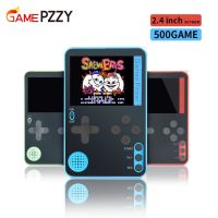 ZZOOI Portable Handheld Game Console Built-in 500 Classic 8 Bit Games Retro Video Game Console 2.4 Inch Screen Childrens Gift