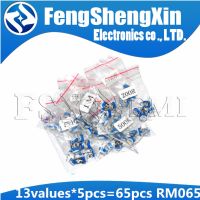 13values*5pcs=65pcs Trimming Potentiometer RM-065 top adjustment 100R-1M RM065 Variable Resistors Assorted Kit 100R 200R 1K  10K WATTY Electronics