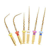 3กล่องทันตกรรมทองยืดหยุ่น Super Endo ไฟล์โรตารี่ Golden Endodontic ไฟล์นิกเกิล Titainium Dentistry Instrument 2125มม.