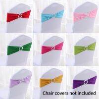 【hot】❇  50pcs/lot Stretch Lycra Covers Bands With Buckle Slider Wedding Decorations Wholesale Sashes Bow heart