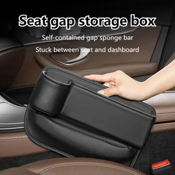 Car Seat Gap Filler Organiser,Car Organizer Front Seat Gap Filler with Cup  Holder PU Leather Car Console Side Pocket with Usb Charging Hole for  Cellphones,Cards,Wallet, Drink Cups,Passenger-side 