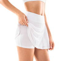 Gym Short Dance Skirt Womens Sports Shorts Tennis Skirt Girls Anti-Emptied 2 In 1Running Fitness Shorts Pant Skirt