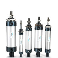 กระบอกอลูมิเนียม Airtac ประเภท Pneumatic Air Mini กระบอกสูบมาตรฐาน Bore 40 MAL40x25 MAL40x50 MAL40x75 MAL40x100 MAL40x125