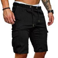 Cargo Shorts Men Cotton Bermuda Male Summer Military Style Straight Work Pocket Lace Up Short Trousers Casual Vintage Shorts Man