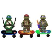 Mini Action Figures Turtle Bricks Doll Assemble Building Blocks MOC DIY Toys For Children Birthday Christmas Gifts value