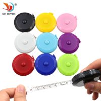 Pocket Plastic Round Tape Measure Tapeline Tape Measure Ruler Sewing Tool Mini 1.5m  Gadget Ruler Band Levels