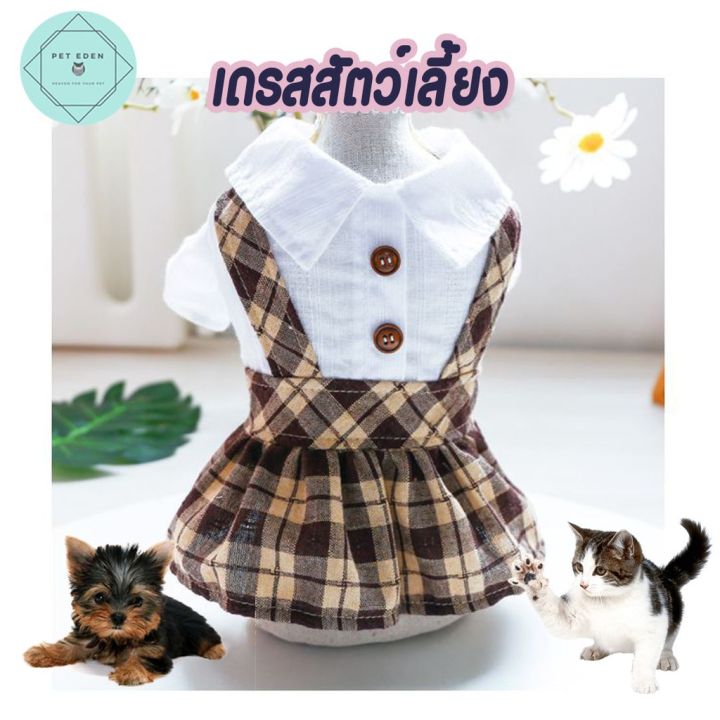 เดรสสัตว์เลี้ยง-เดรสหมา-เดรสแมว-student-pet-dress-เสื้อหมา-เสื้อแมว-ชุดหมา-ชุดสุนับ-ชุดลูกหมา-ลูกแมว