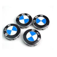 4 pcs ขอบล้อรถสติ๊กเกอร์ติดล้อฝาครอบตราสัญลักษณ์ BMW X5 X1 X3 X6 E90 E60 F30 F10 F15 E63 E64 E65 E86 E89 e93 F02 E61 GT ฝาครอบล้อ