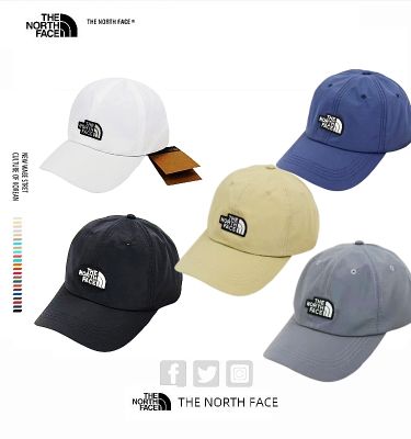 Natothenorthfaceendorf Topi Amerika TNF The North Face หมวกแบบลำลอง23ฤดูใบไม้ผลิและฤดูร้อนหมวกเบสบอล