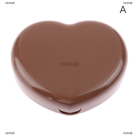 remai เคสคอนแทคเลนส์รูปหัวใจ1ชิ้น, กล่องใส่คอนแทคเลนส์แบบพกพาสำหรับเดินทางกล่องใส่คอนแทคเลนส์ขนาดเล็ก