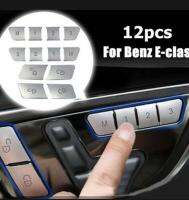 Car Seat Adjust Button Switch Cover Door Unlock Switch Button Trim Cover Stickers for Benz C E Class GLK GLE ML GL CLS