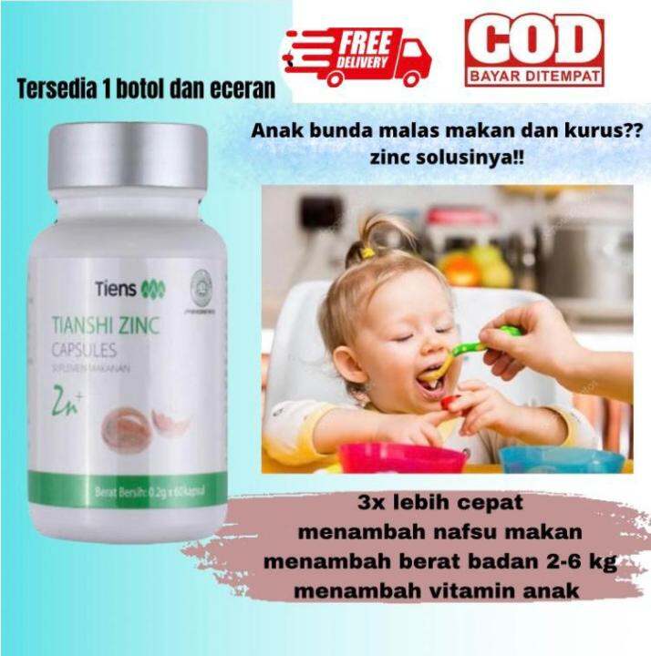 Zinc Penambah Nafsu Makan Anak-penggemuk Badan Anak- Suplemen 