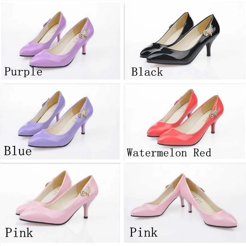 Low cut vamp on sale heels