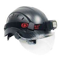 Darlingwell Carbon Fiber Color CR06X Safety Helmet With Goggles Led Light CE ABS HardHat Visor ANSI Industrial Work