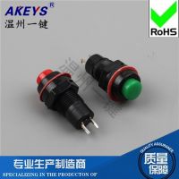 DS-211/213 Hole 10mm round Button Switch Red and Green with Lock Self-Locking without Lock Self-Reset Small Button  Power Points  Switches Savers