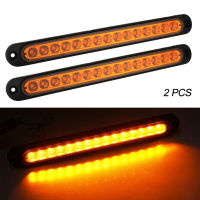 2ชิ้น12โวลต์-24โวลต์15LED รถยนต์รถบรรทุก DRL แถบแสงเบรกด้านหลังเลี้ยวหยุดแถบหางภายนอกโคมไฟหยุดหางด้านหลังเปิดไฟบาร์