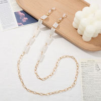 Sunglasses Chains Gold Lanyard Acrylic Fashion For Women Bohemia Rectangle Acetate Plate