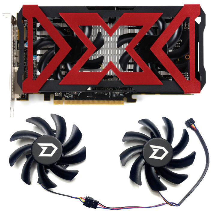 Graphics Card Cooling Fan Graphics Card Replacement Parts for DATALAND RX460 4GB XSerial