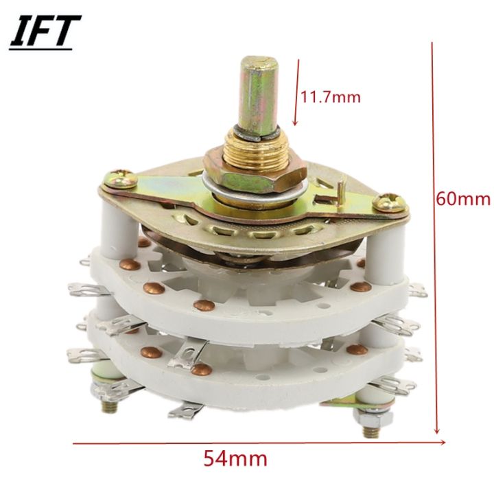 4p3t-4-pole-3-position-2-deck-band-channel-rotary-switch-selector