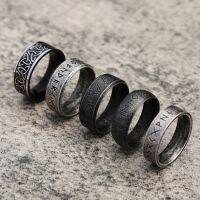 【YP】 viking rune anel punk simples aço inoxidável valknut motociclista nórdico celta nó amuleto jóias dropshipping
