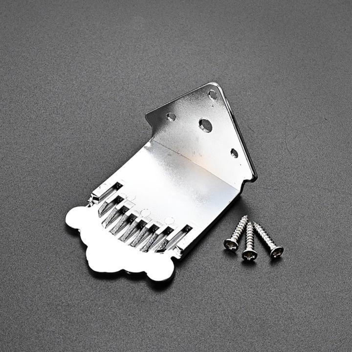 mandolin-tailpiece-with-screws-chrome-plated-guitar-tailpiece-mandolin-replacement-parts-musical-instrument-accessories