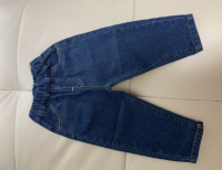 Autumn boys loose solid color all-match jeans baby girls fashion soft denim pants 1-7Y