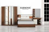 ชุดห้องนอน HAMONIC 6 ฟุต // MODEL : BH-601 ดีไซน์สวยหรู สไตล์ยุโรป ประกอบด้วย ( เตียง+ตู้เสื้อผ้า+โต๊ะแป้ง ) แข็งแรงทนทาน