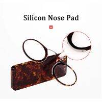 MINI clip nose bridge reading glasses 1.0 to 3.5 Portable presbyopic glasses with Case