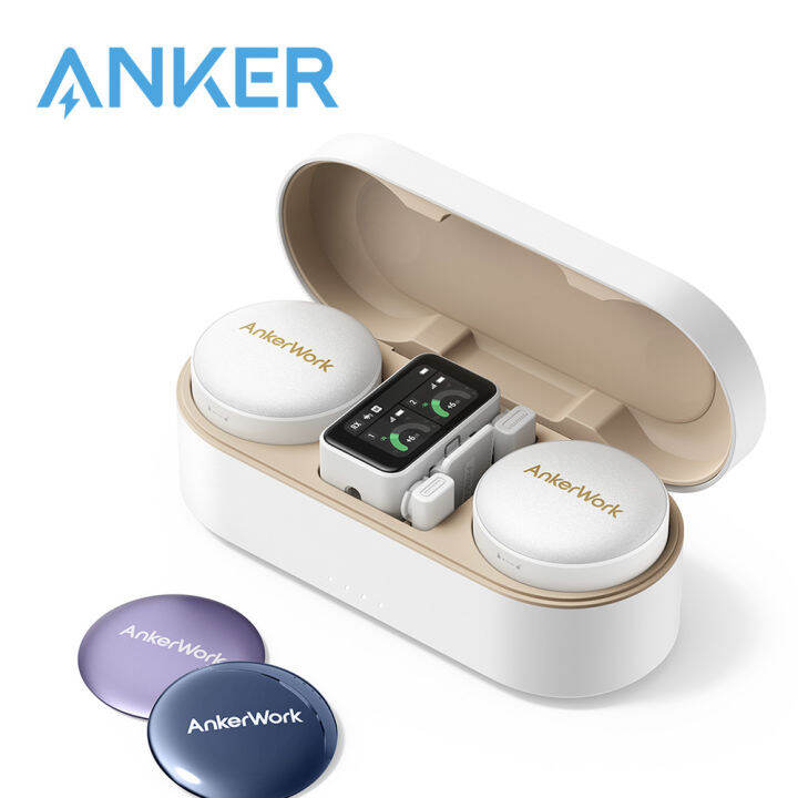 AnkerWork M650 Wireless Lavalier Microphone, Réduction Professionnelle Du Bruit, Couleurs Interchangeables Avec Design Magnétique, Micro De Qualité 2 Canaux, Transmission 200 M, Batterie 15 Heures - 10