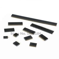 [ASLDM]∏ 100Pcs Single Row Pin Female Header Socket Pitch 2.54Mm 1X2P 3P 4P 5P 6P 7P 8P 9P 10P 12P 14P 16ขั้วต่อพิน P 20P 40P