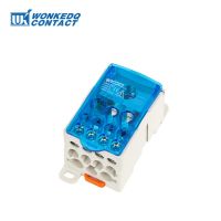 [HOT QAA,JXHKLWW 121] 1Pc UKK250A UKK 250A Junction 1 In 11 Out Universal Wire ขั้วต่อไฟฟ้า Din Rail Terminal Block กล่องจ่ายไฟ