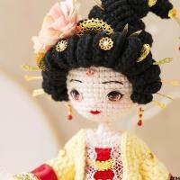 ของขวัญดอกโบตั๋น Su Su Su Sisters Handmade God Material Doll โครเชต์ diy กระเป๋าตุ๊กตา