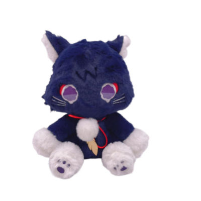 Genshin Impact Scaramouche ของเล่นตุ๊กตาอะนิเมะเกมตุ๊กตาแมวยัดนุ่นอินเทรนด์สำหรับของขวัญวันเกิดเด็ก