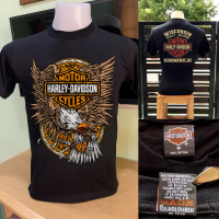 เสื้อยืด เสื้อฮาเลย์ (harley davidson) ผ้านิ่ม เสื้อยืดผ้าฝ้าย ผ้าบาง50/50 เสื้อผ้า เสื้อวินเทจ USA