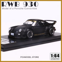 รุ่นเก็บ164ปอร์เช่ RWB930ชั่งโลหะผสมหล่อจำลองรถรุ่นเดิมคอลเลกชันตกแต่งแสดงของขวัญ